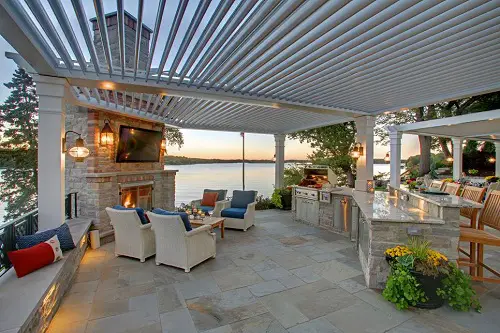 Patio With Fireplace