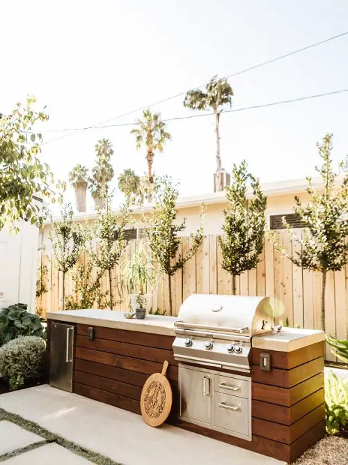 Backyard Wooden Kitchen