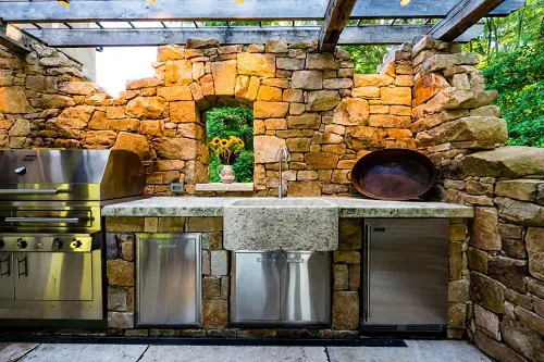 Rocky Outdoor Kitchen