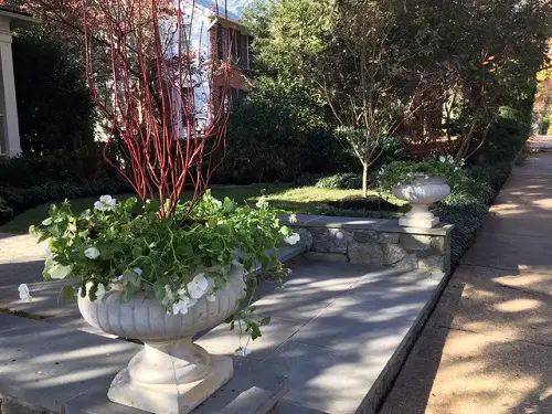 Massive Planter and Flagstone Boundary