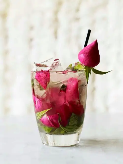 Rose Flowers for Cocktails