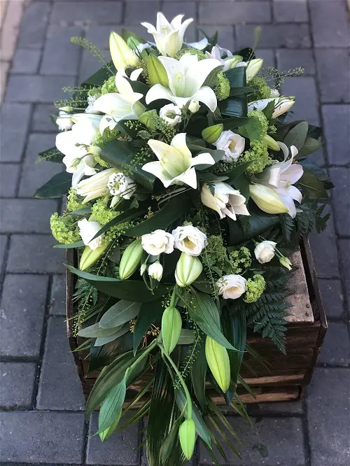 lovely White Funeral Flowers