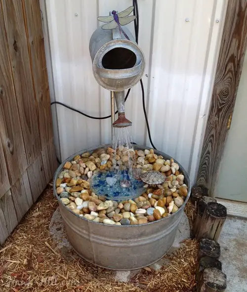 Rocky Fountain in garden