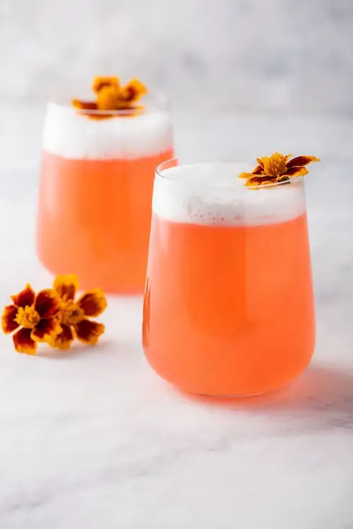 marigold Flowers for Cocktails