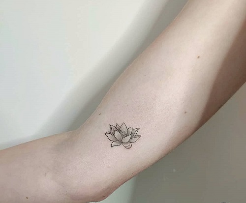 Small Lotus Flower Tattoo