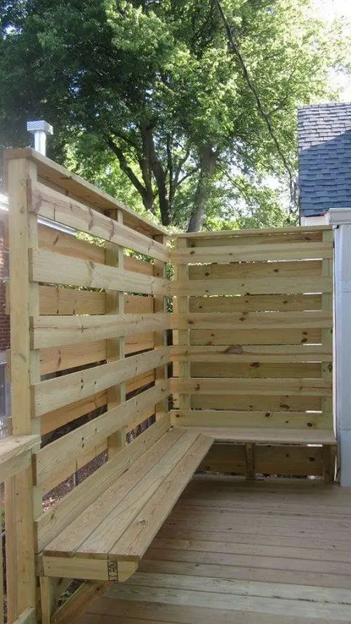backyard Pallet Privacy Fence