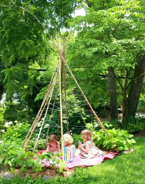 Bamboo Bean Teepee
