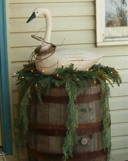 Whiskey Planter with Lights