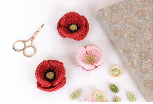 Poppy Crochet Flower ideas