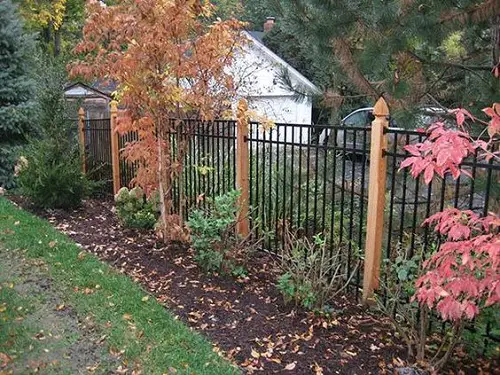 rustic Metal and Wood Fence