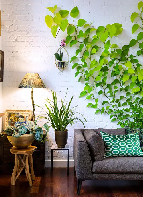 Unique Wall Behind Sofa Decor Ideas 8