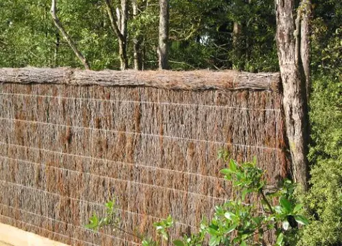 rustic Brushwood Fence