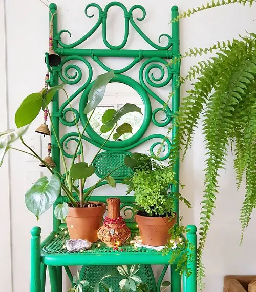 Ideas to Display Plants Upcycled Chair Plant Stand