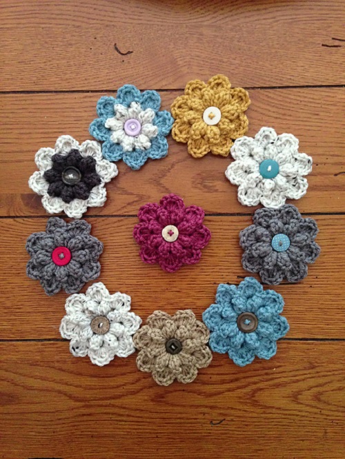 Autumn Berry Flower Crochet