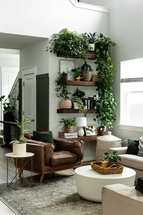 Amazing Wall Behind Sofa Decor Ideas 6