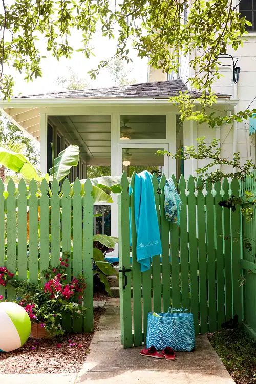 Small Backyard Openable Privacy Fence