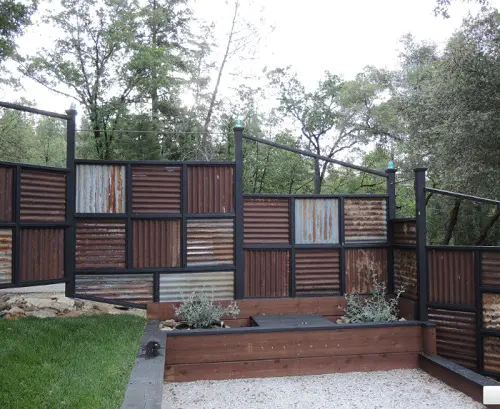 lovely Tin Sheet Fence