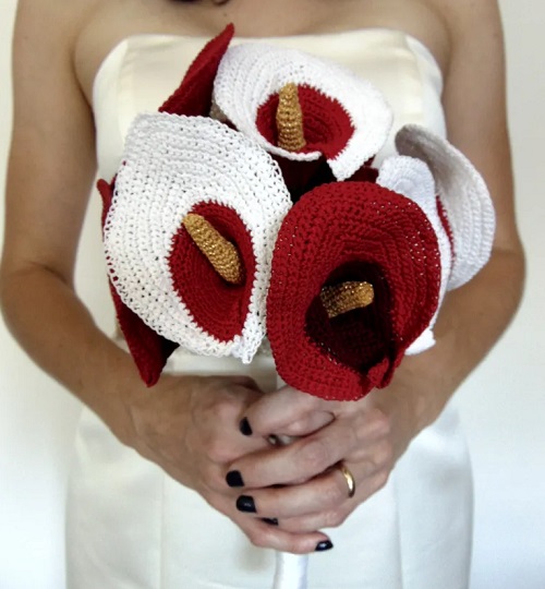 Crochet Flower Bouquet Calla Lily Crochet