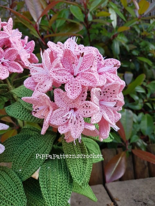 Crochet Flower Bouquet of Lilies