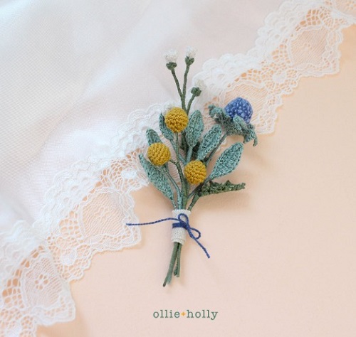Miniature Crochet Bouquet