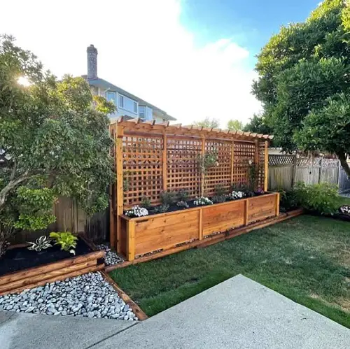 backyard Arbor Fence