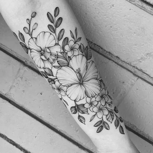 Hibiscus Sleeve Design