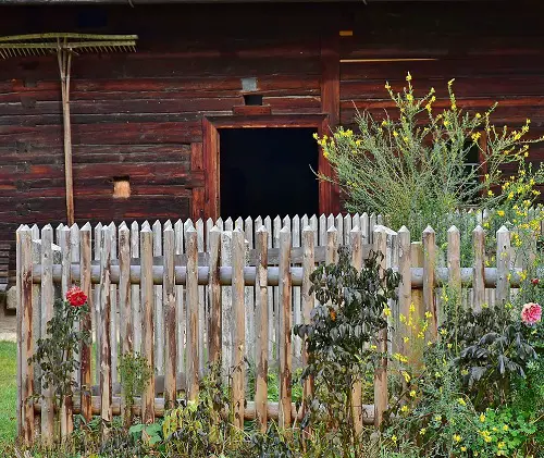 Rustic Stake Fence