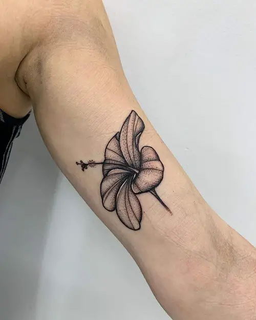 Hibiscus Flower Tattoo