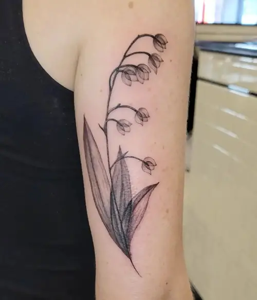 Delicate Lily of the Valley Tattoo