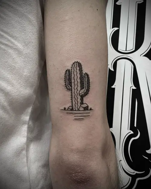 Intricate Cactus Tattoo f