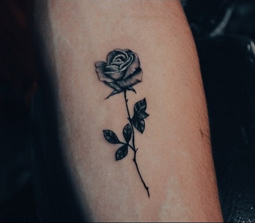 Dark Rose Stick tattoos for men 3