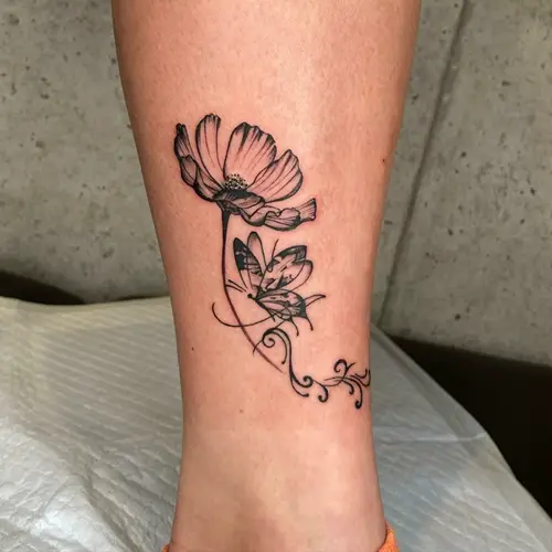 October Birth Flower Tattoo 3