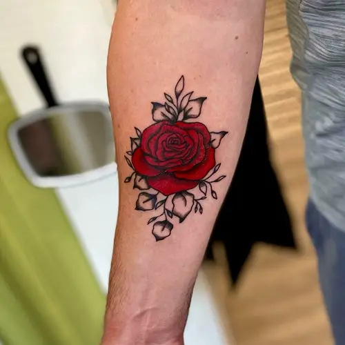 Rose Patch tattoos for men 39