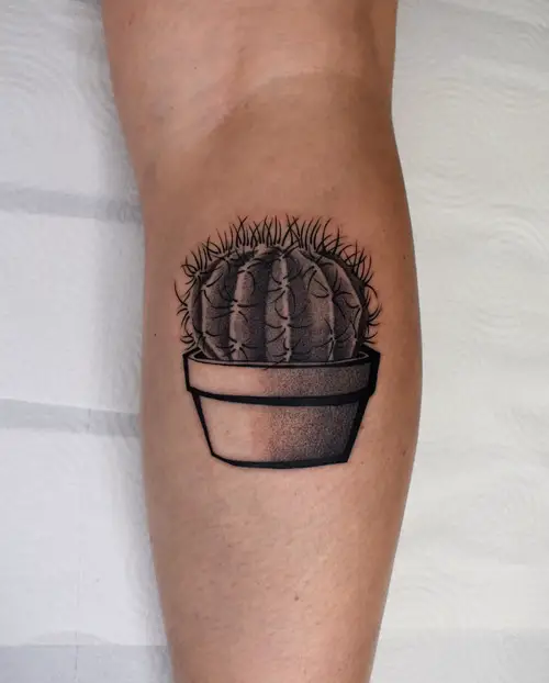 A Small Cactus Pot tattoo ideas