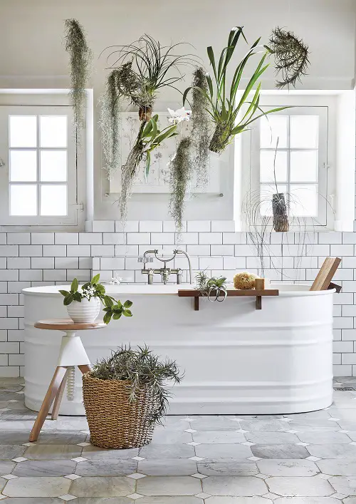 Hang them Over the Bathtub