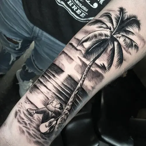 Singer Under the Palm Tree