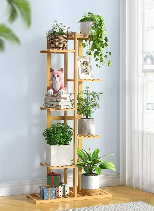 Plant Stand with Steps for Pots and Art