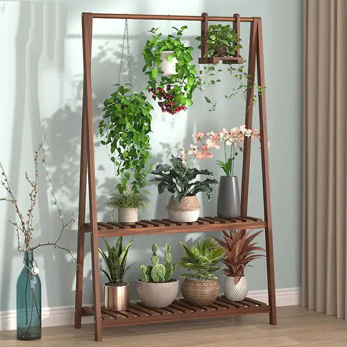 Wooden Rack Plant Stand