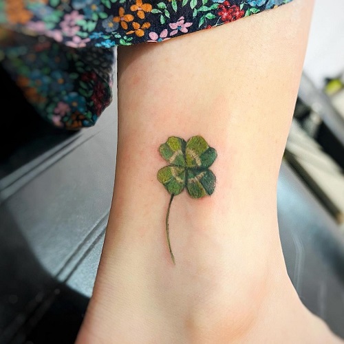 Four Leaf Clover Tribute Tattoo