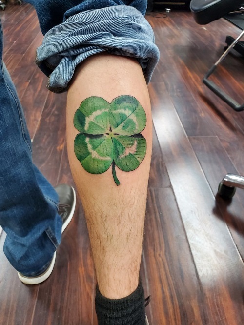 Massive Calf Body Art Tattoo 11