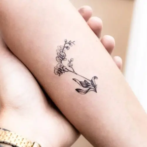 Mini Orchid Design tattoo