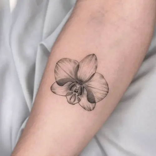 Orchid Flower Body Art