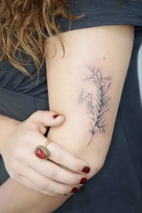Rosemary on the Upper Arm tattoo