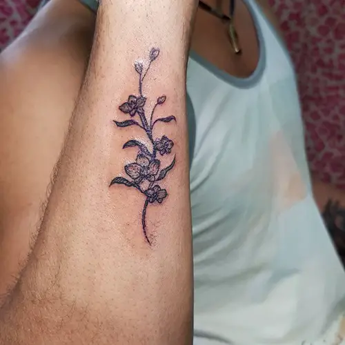 Minimalistic Orchid Ink