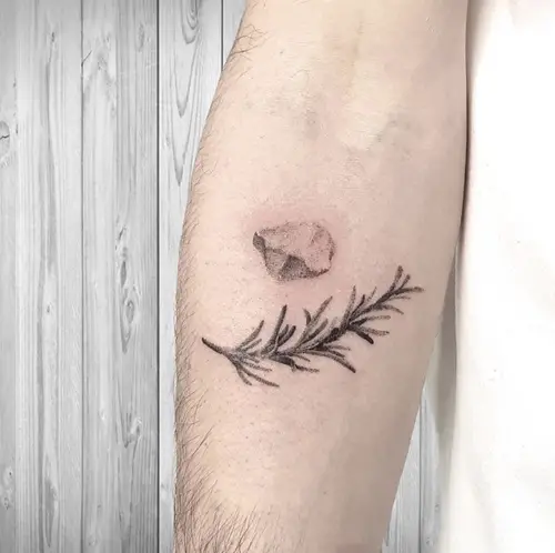Dotted Style Rosemary and Stone Body Art