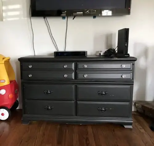 Black dresser TV Stand