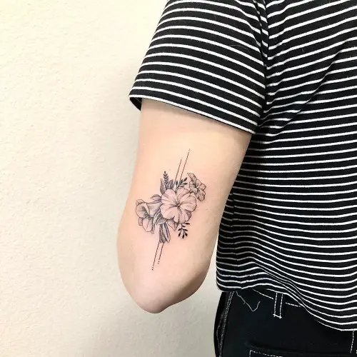 Copihue and Petunia Pair Tattoo 1