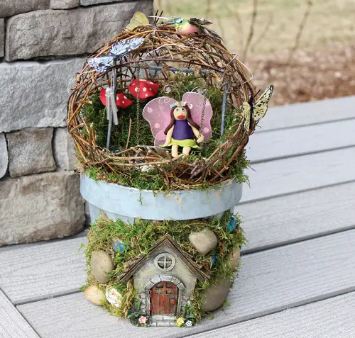DIY Tabletop Indoor Rustic Fairy Garden