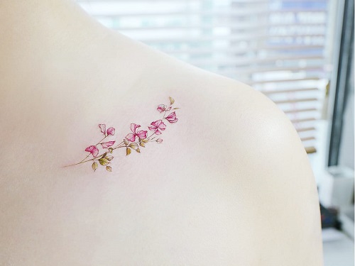 April Flower Tattoo