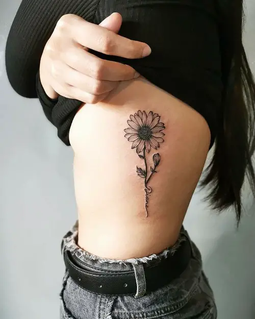 5 Side Body Tattoo With Name